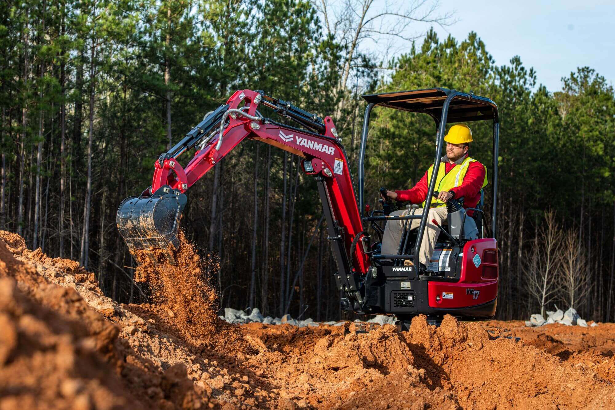 Yanmar ViO17 Mini Excavator at work